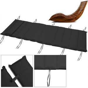 Saltea pentru șezlong pentru saună BALI, 58x7x194cm, antracit