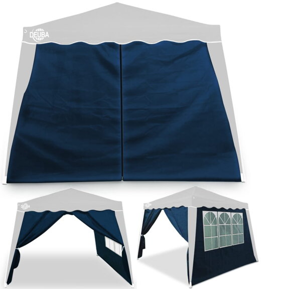 2x perete lateral pentru cort CAPRI - culoarea albastru