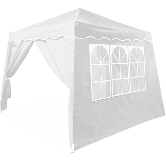 Cort de petrecere / pavilion CAPRI, inclusiv 2 pereți laterali Protecție UV 50+ 3x3m alb