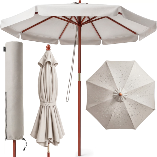 Umbrelă MALAGA, Ø330cm, bej