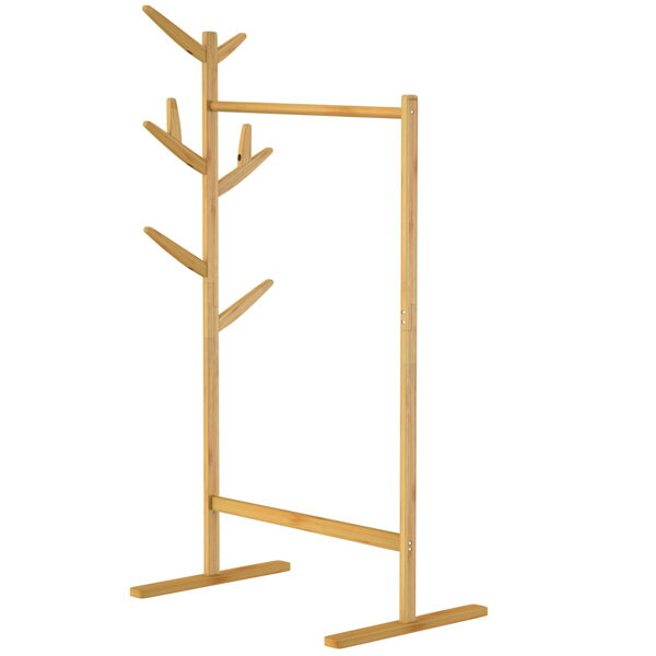 Suport de haine de bambus RADO, 66x40x163,3cm, maro  
