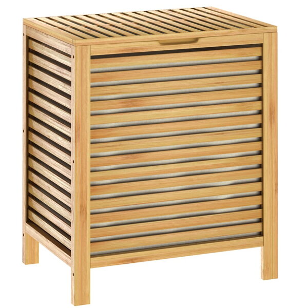 Coș de rufe de bambus ISLA, 62L, maro natural  