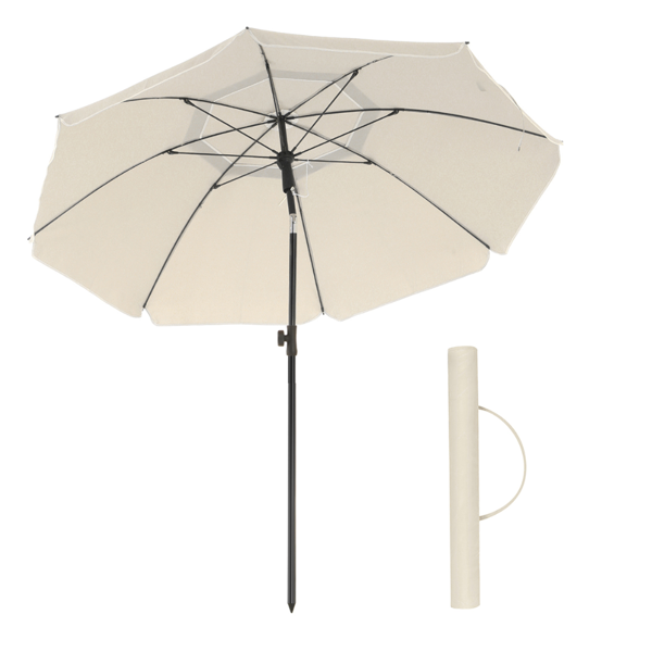 Umbrelă SOLARA, Ø160 cm, bej