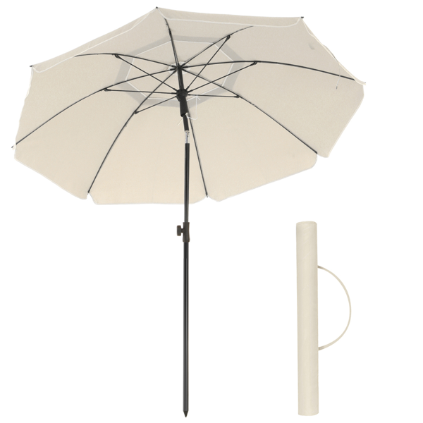 Umbrelă SOLARA, Ø200 cm, bej