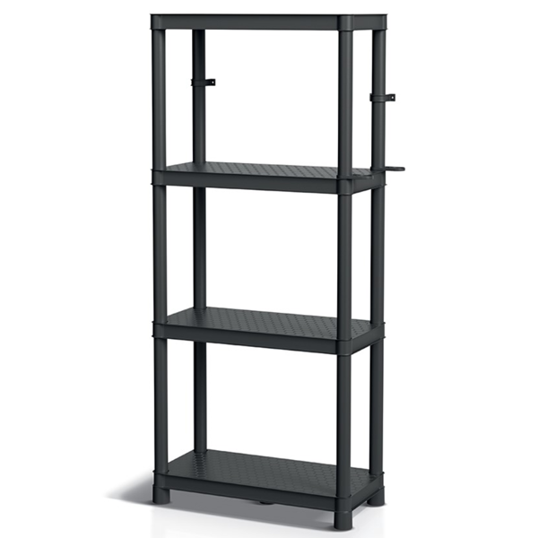 Raft pentru atelier STACKARO SOLID SMALL, 58x28x131,5cm, negru