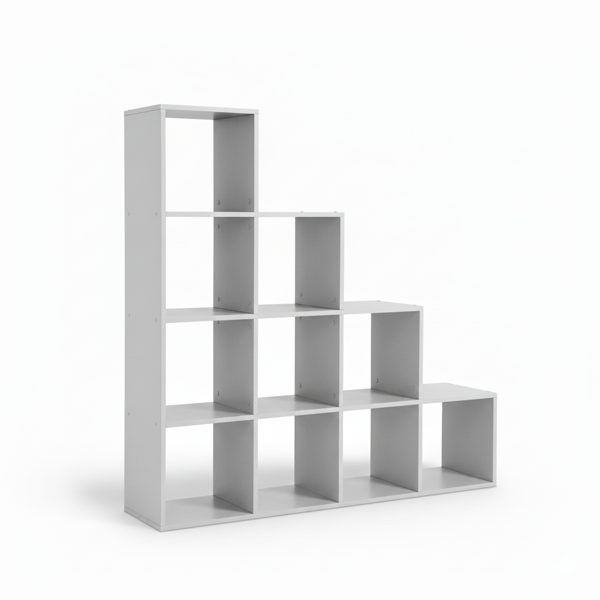 Poliță de depozitare, raft KALLA, 129,5x29x129,5cm, alb