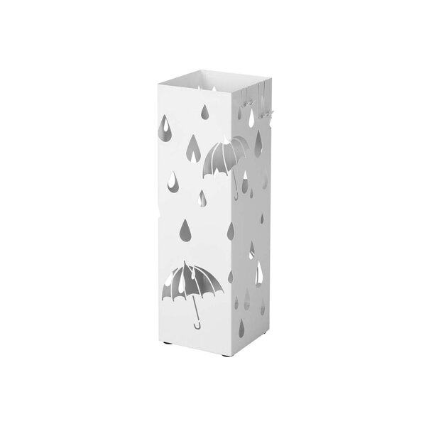 Suport metalic pentru umbrele UMBRELLA, 15,5x15,5x49cm, alb