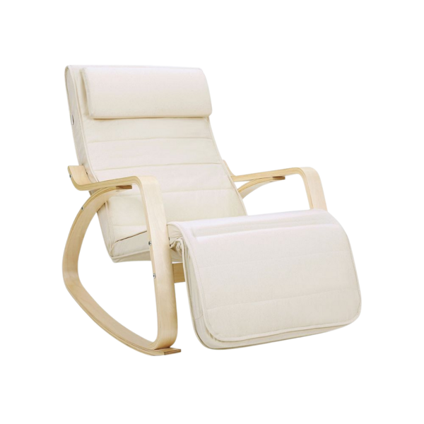 Scaun balansoar SWING, capacitate max. 150kg, 67x115x91cm, bej