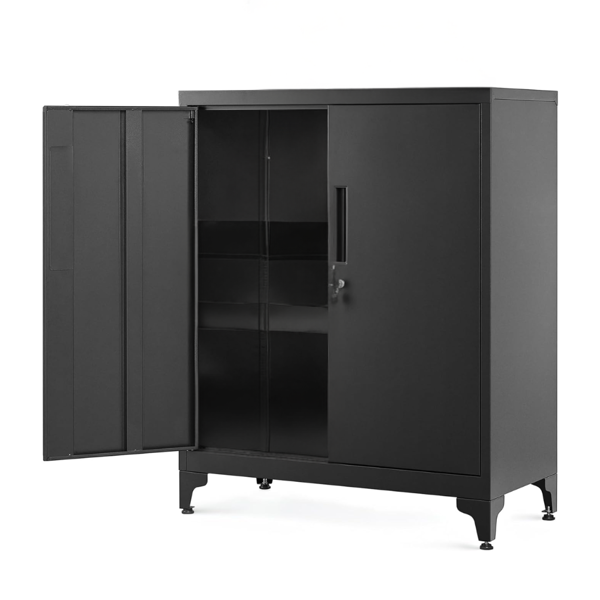 Dulap metalic multifuncțional RAVEN, 40x80x90 cm, negru