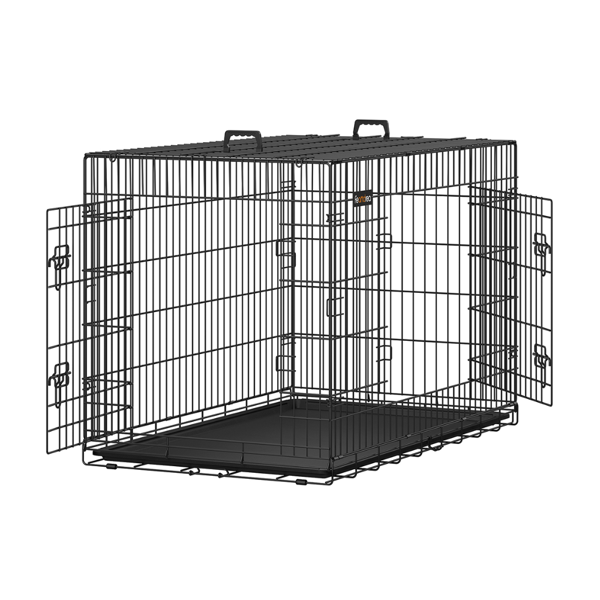 Cușcă pentru câine MAX, pliabilă, 122x76x81cm, negru