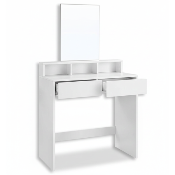 Măsuță de toaletă VANESA, 80x40x140cm, albă  