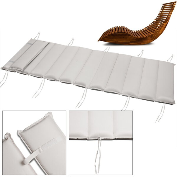 Saltea pentru șezlong pentru saună BALI, 58x7x194cm, bej
